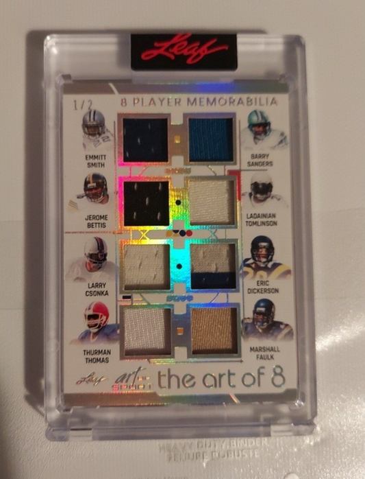 (2026/08/16) 2026 Leaf Art of Sport The Art of 8 8-Patch Running Back Sanders Smith Csonka 1/2