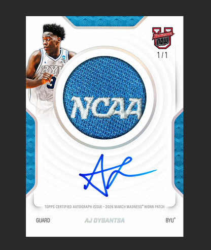 Topps Bowman U Now March Madness Hobby Box (2026) - 3 Autos