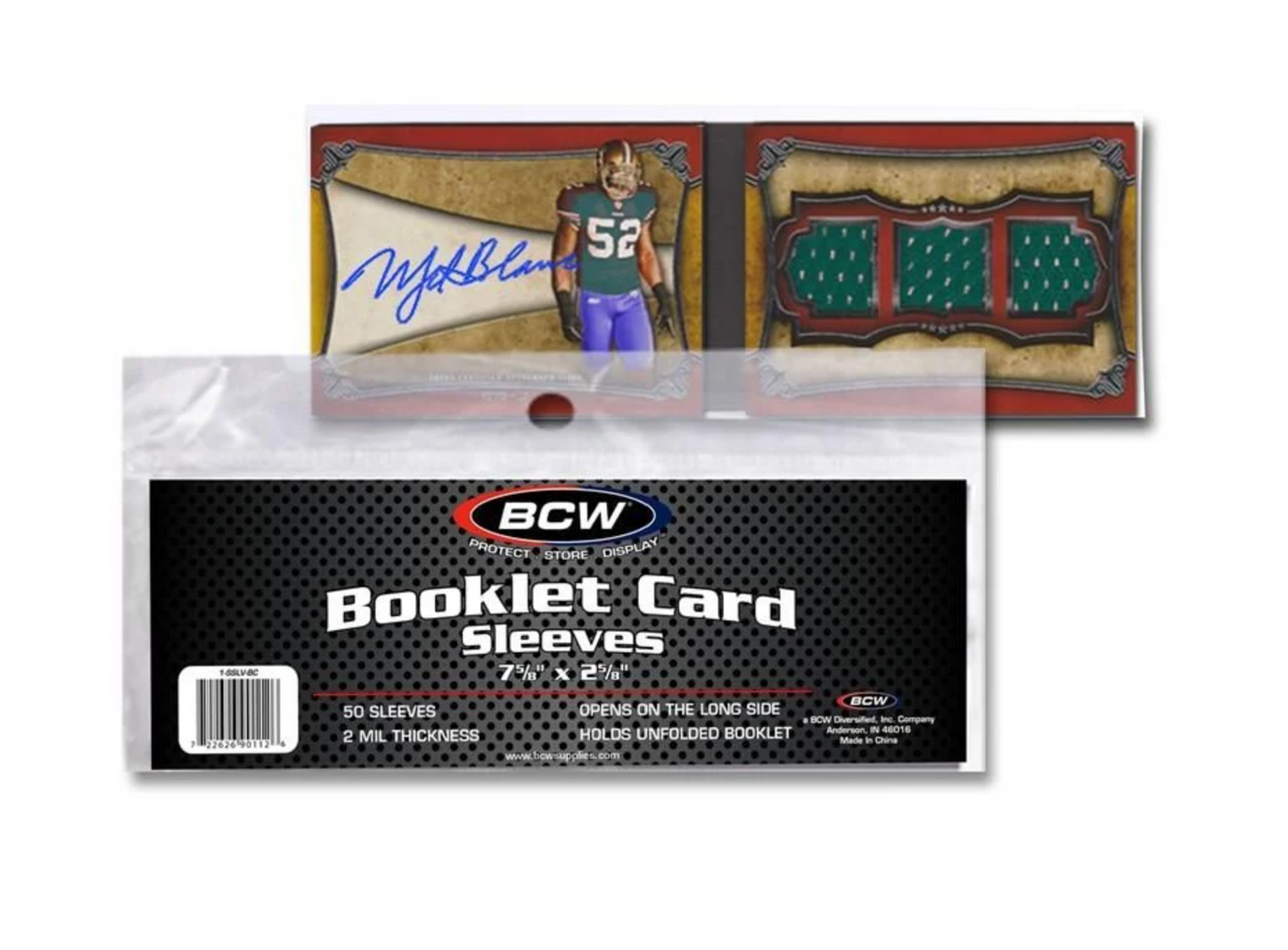 BCW Booklet Card Sleeves Pack (50 Sleeves)