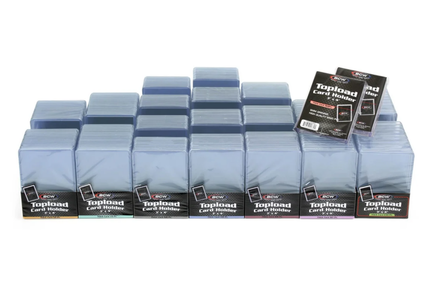 BCW Mixed Case of Thick Card Topload Holders