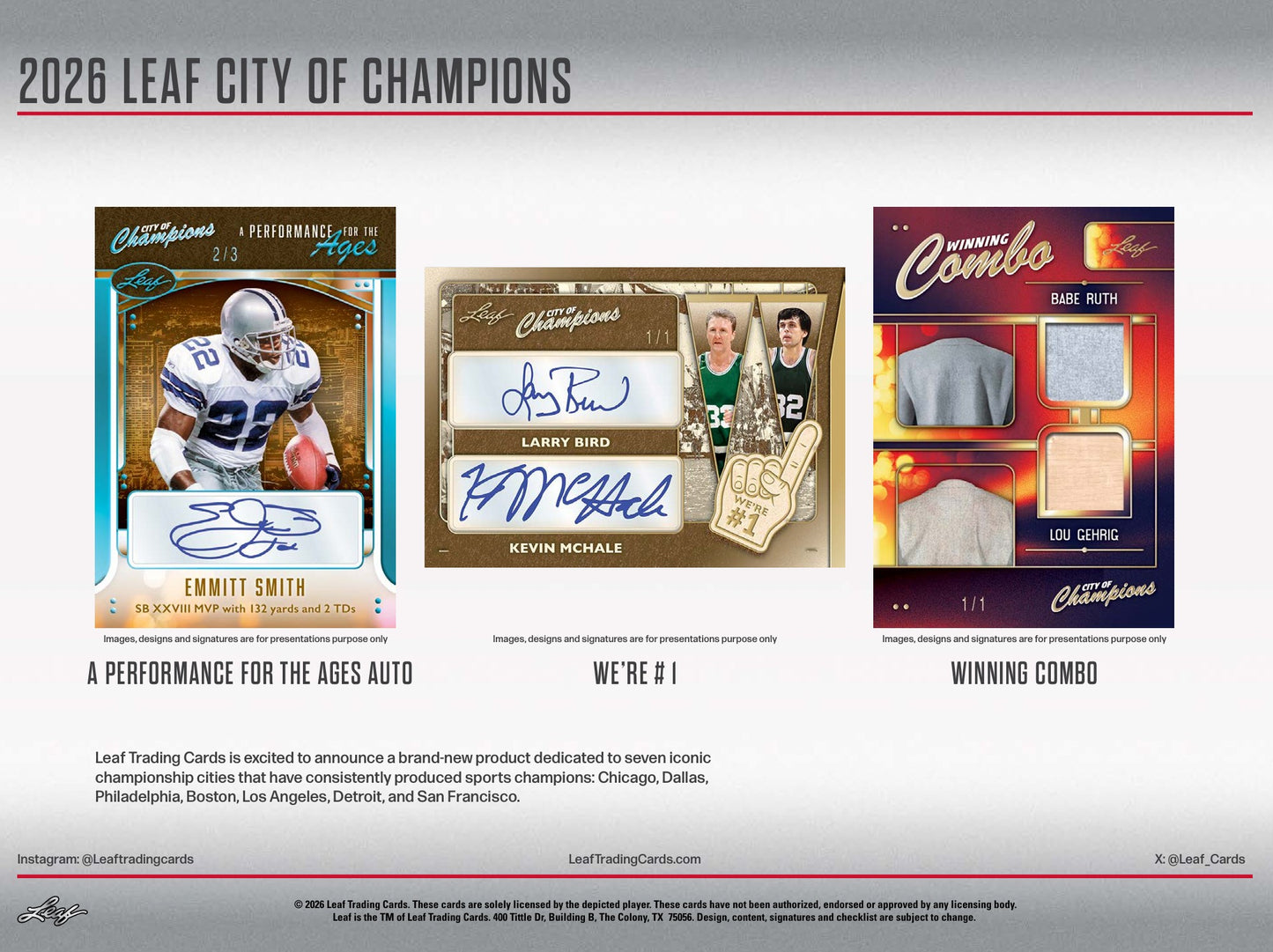 2026 Leaf City of Champions Hobby 10-Box Case