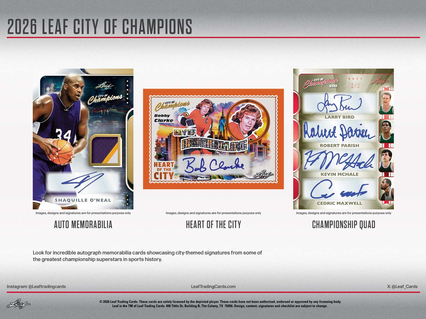 2026 Leaf City of Champions Hobby 10-Box Case