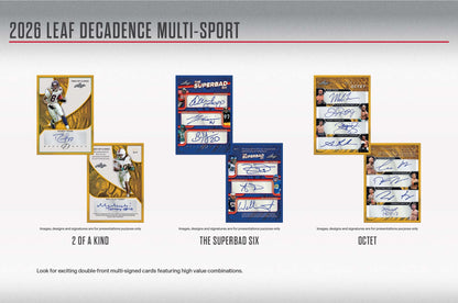 2026 Leaf Decadence Multi-Sport Hobby Box