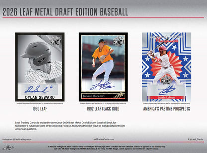 2026 Leaf Metal Draft Edition Baseball Hobby Box