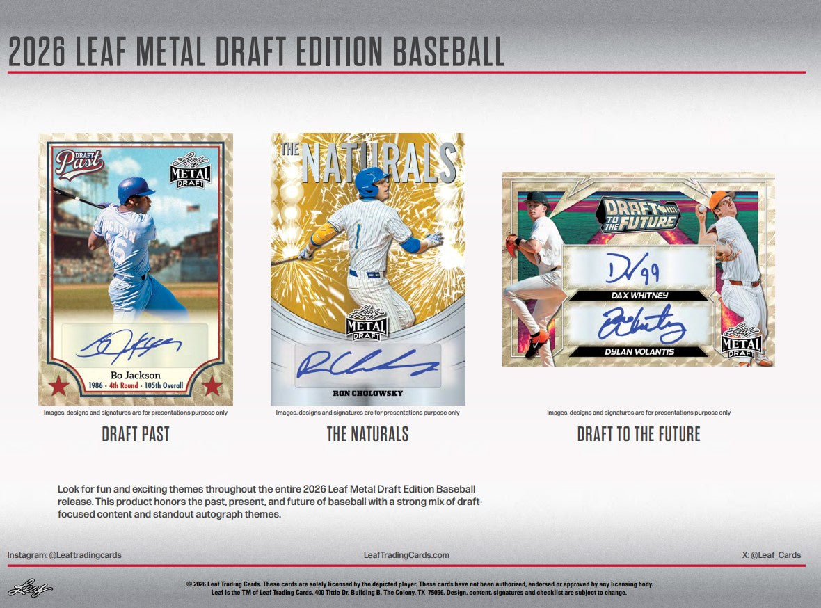 2026 Leaf Metal Draft Edition Baseball Hobby Box
