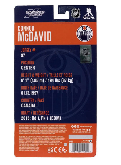 NHL SportsPicks Edmonton Oilers Connor McDavid 6" Articulated Figure