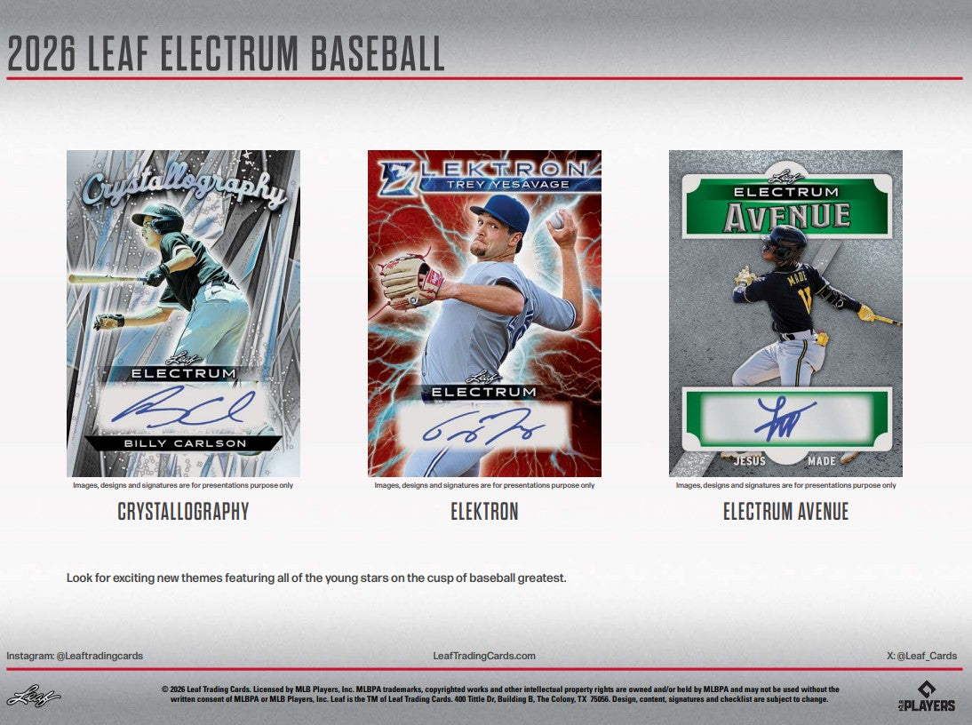 2026 Leaf Electrum Baseball SUPER MEGA Box