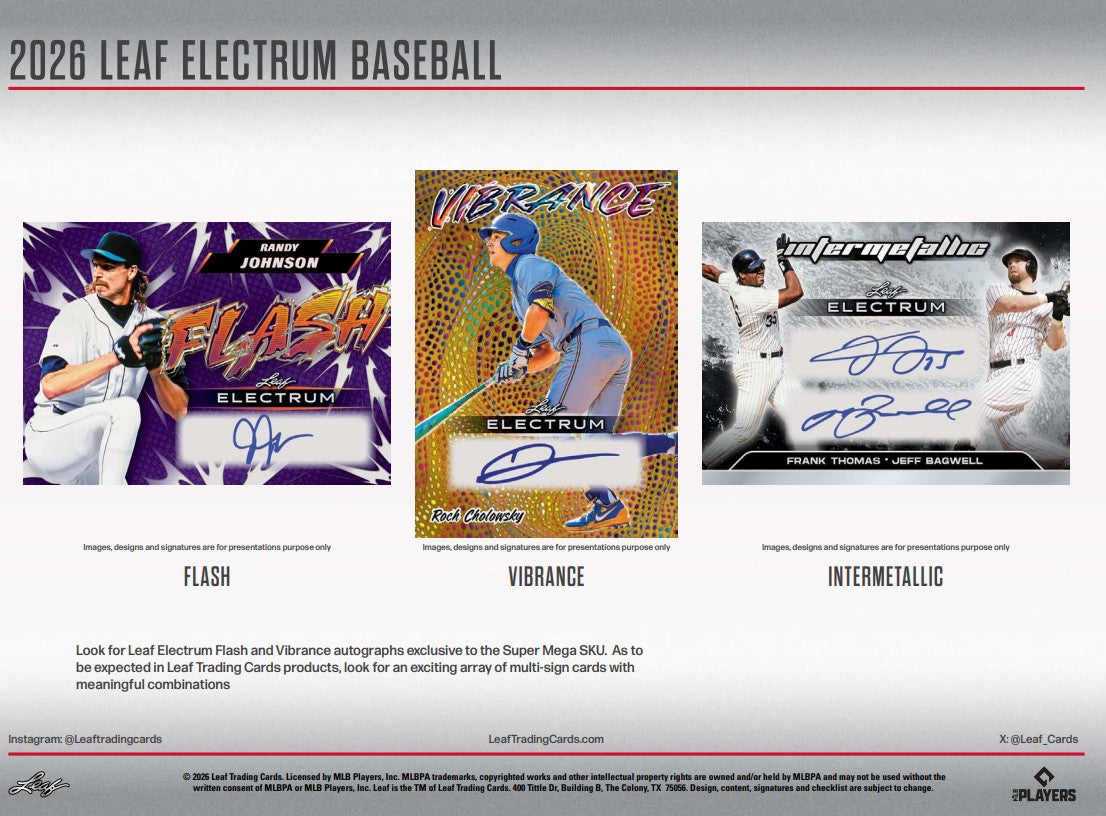2026 Leaf Electrum Baseball SUPER MEGA Box