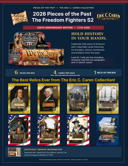 2026 Pieces of the Past Freedom Fighters S2 250th Anniversary Hobby Box