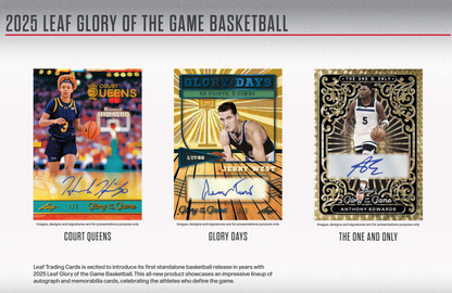 2025 Leaf Glory of the Game Basketball Hobby 10-Box Presale (3/27/2026