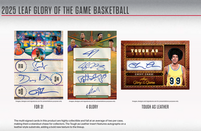 2025 Leaf Glory of the Game Basketball Hobby 10-Box Presale (3/27/2026
