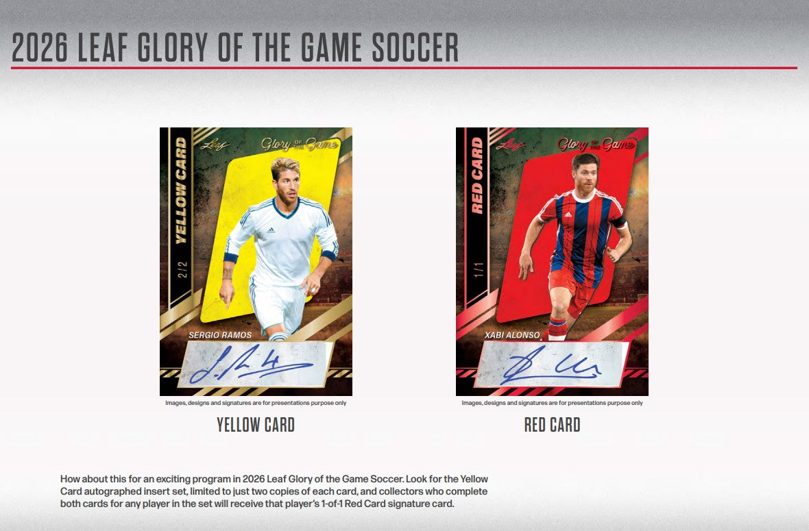 2026 Leaf Glory of the Game Soccer Hobby 10-Box Case
