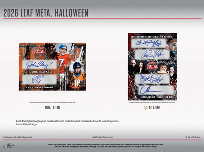 2026 Leaf Metal Halloween Hobby 10-Box Case