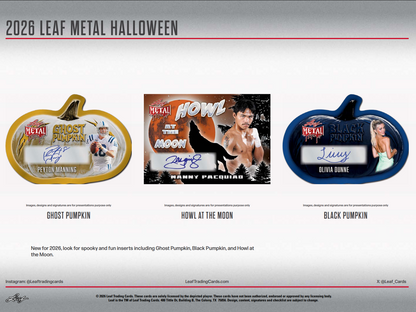 2026 Leaf Metal Halloween Hobby 10-Box Case