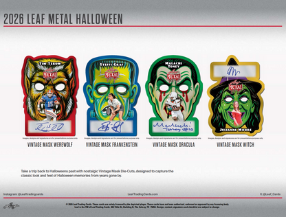 2026 Leaf Metal Halloween Hobby 10-Box Case