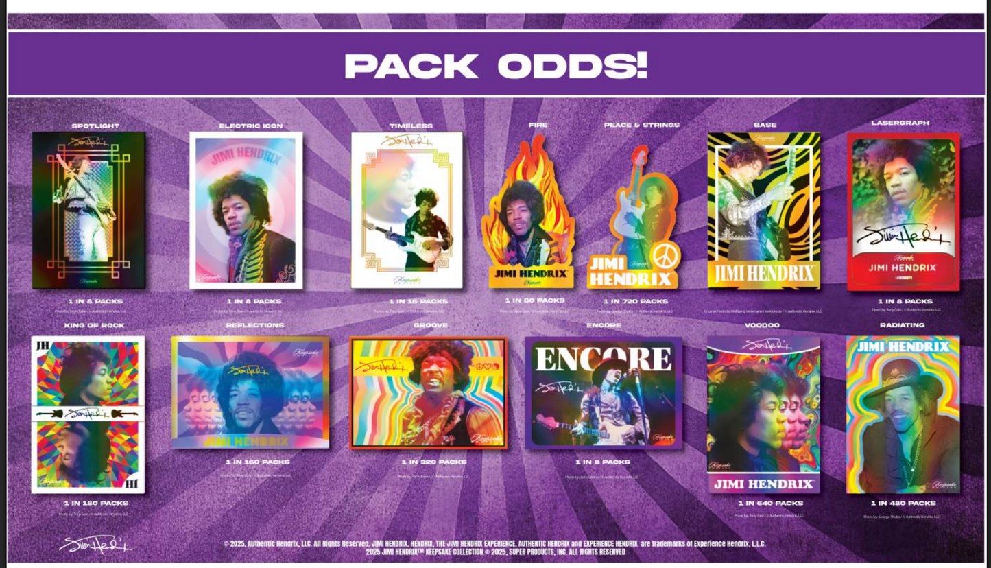 Keepsake: Jimi Hendrix Premiere Hobby Box Edition Presale (Ships 1/7/2026)