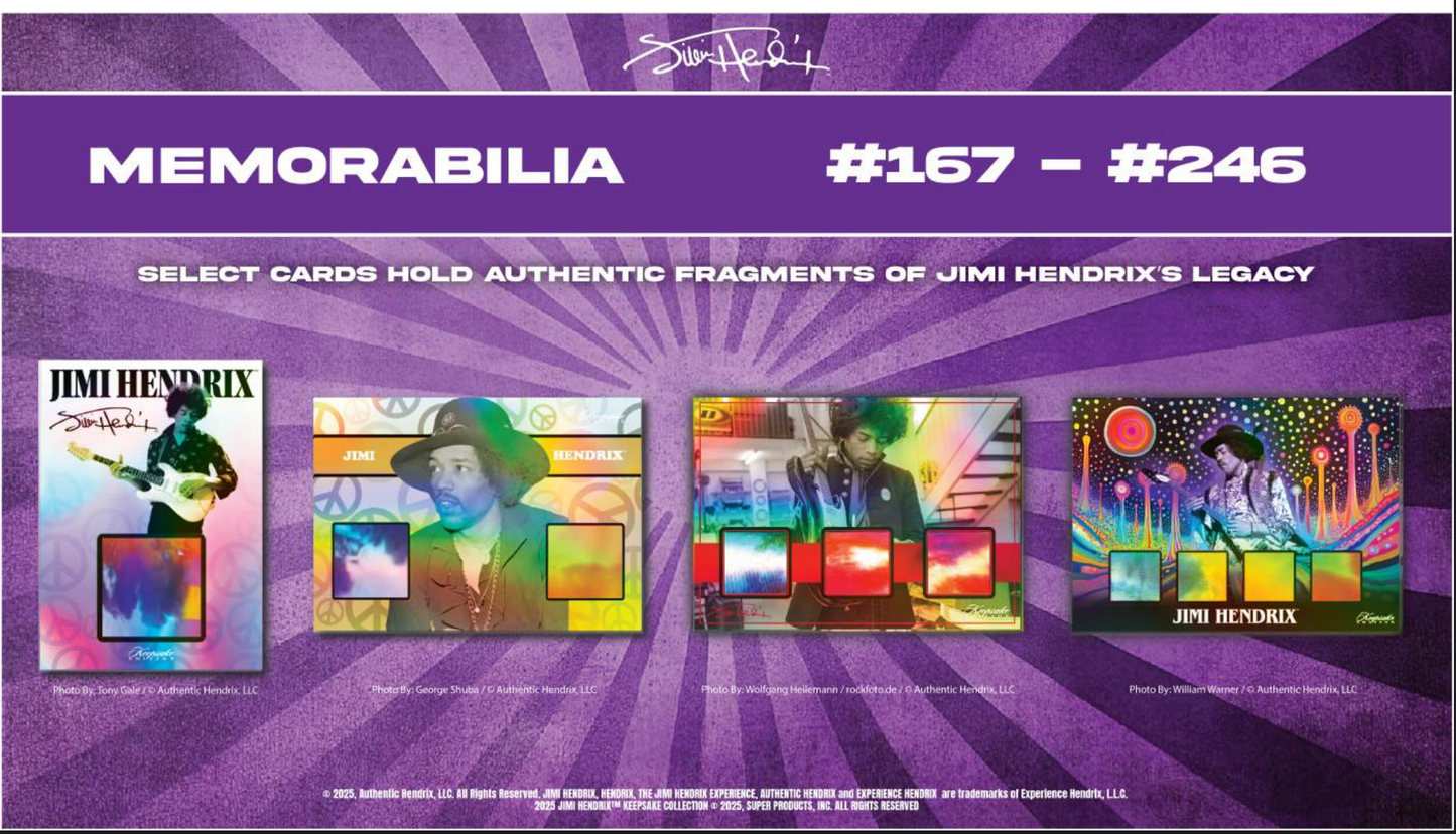 Keepsake: Jimi Hendrix Premiere Hobby Box Edition Presale (Ships 1/7/2026)