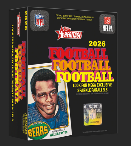 2026 Topps Heritage Football Mega Box