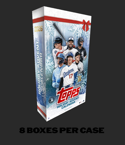 2026 Topps Holiday Baseball Advent Calendar 8-Box Case