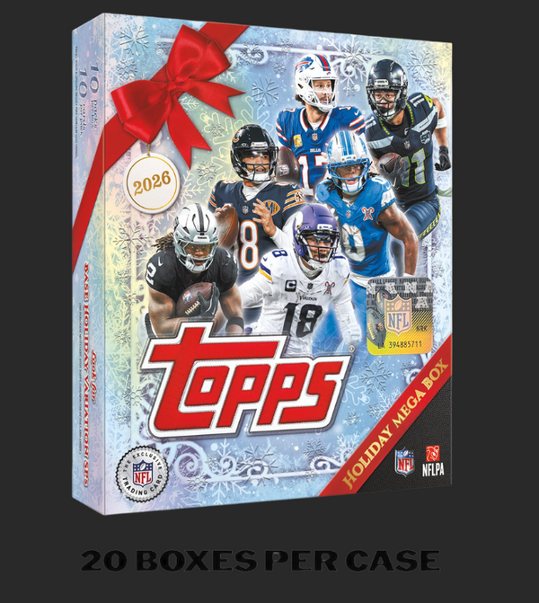 2026 Topps Holiday Football Mega 20-Box Case