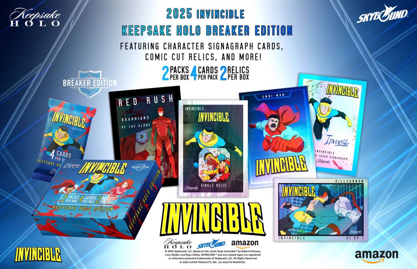 2025 Keepsake Invincible Season 1 Holo Breaker Box Presale (Ships 12/17/2025)