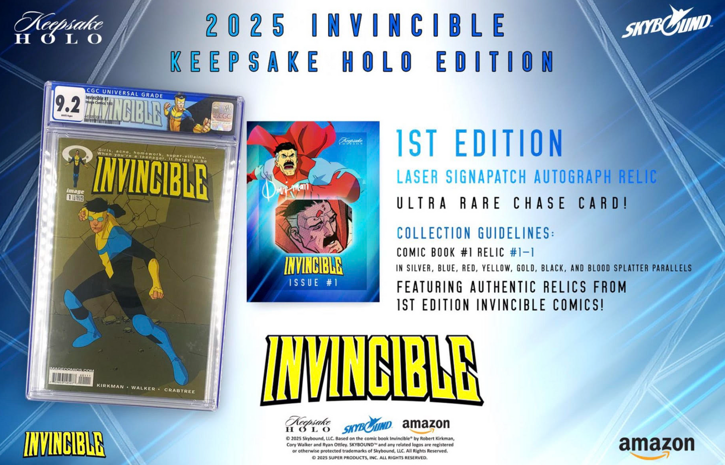 2025 Keepsake Invincible Season 1 Holo Breaker Box Presale (Ships 12/17/2025)