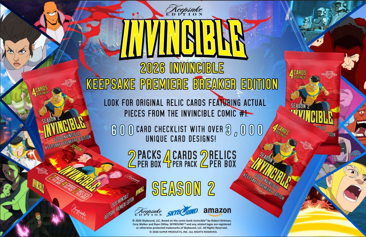 Invincible Season 2 Keepsake Premiere Edition Breaker Box (2026)