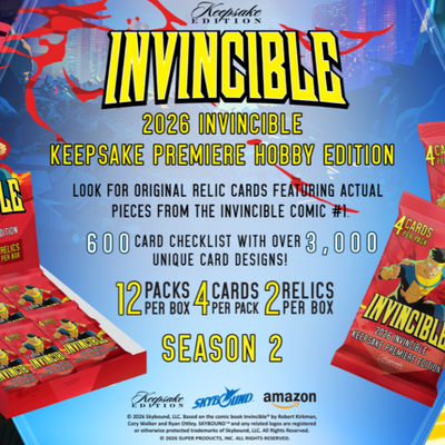 2026 Invincible Season 2 Keepsake Premiere Hobby Box