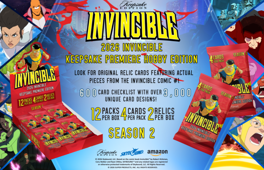 2026 Invincible Season 2 Keepsake Premiere Hobby 10-Box Case