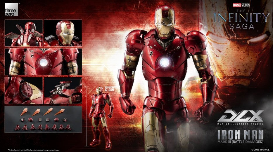 Marvel Infinity Saga Iron Man Mark 3 (Battle Damaged) DLX Figure