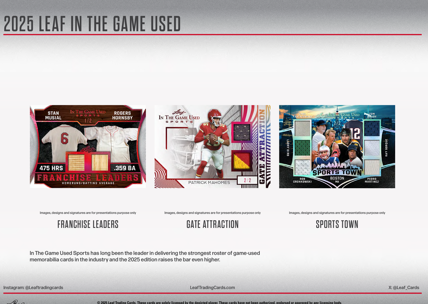 2025 Leaf In The Game Used Emerald Edition Box