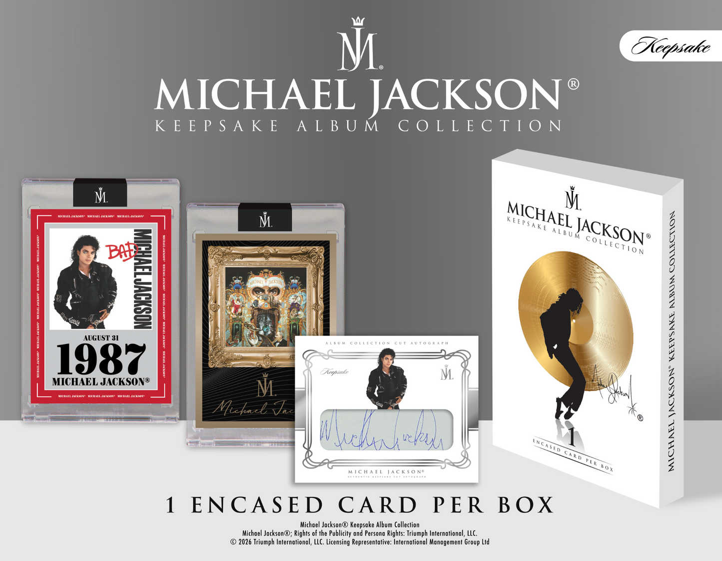 2026 Keepsake Michael Jackson Album Collection Spotlight Series 10-Box Case