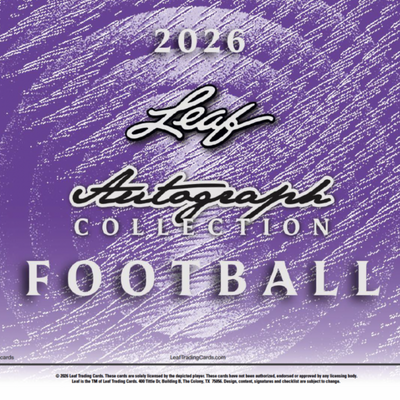 2026 Leaf Autograph Collection Football Jumbo Hobby Box