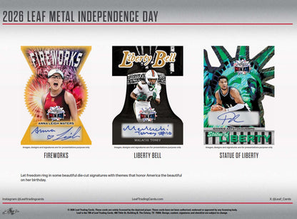 2026 Leaf Metal Independence Day Founding Fathers Box