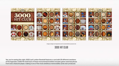 2025 Leaf Lumber Baseball Hobby Box Presale (Ships 12/26/2025)