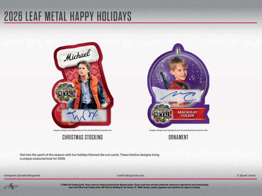 2026 Leaf Metal Happy Holidays Hobby Box