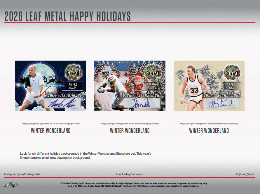 2026 Leaf Metal Happy Holidays Hobby Box