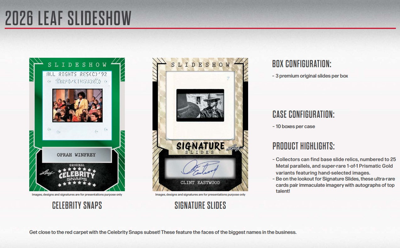 2026 Leaf Slideshow Hobby Box Presale (4/10/26)