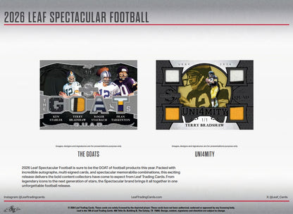 Leaf Spectacular Football Hobby 3-Box Case (2026)