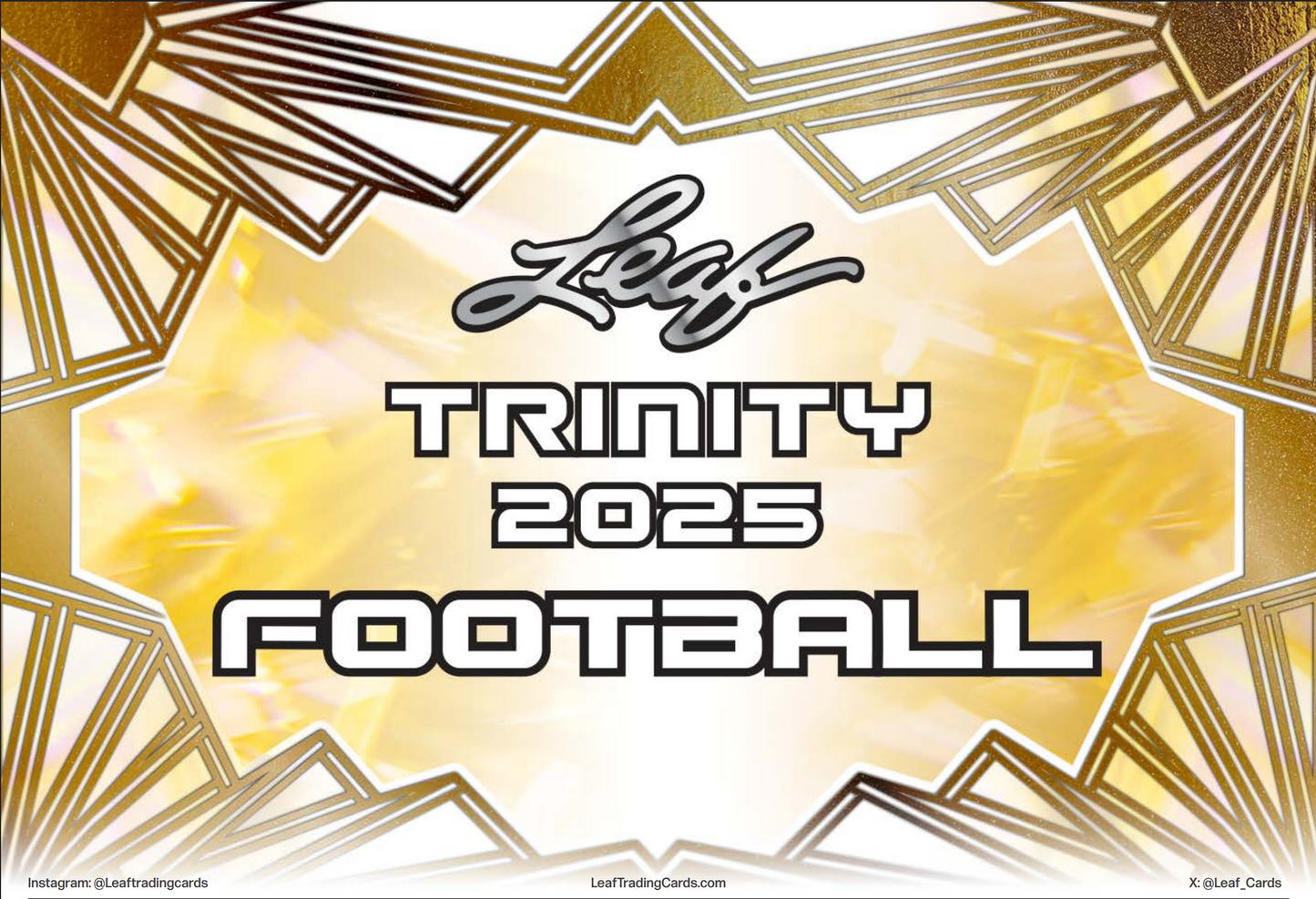 2025 Leaf Trinity Football Hobby Box Presale (Ships 12/5/2025)