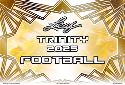 2025 Leaf Trinity Football Hobby Box Presale (Ships 12/5/2025)