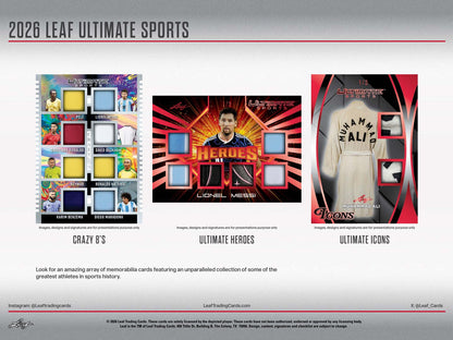 2026 Leaf Ultimate Sports Hobby 10-Box Case