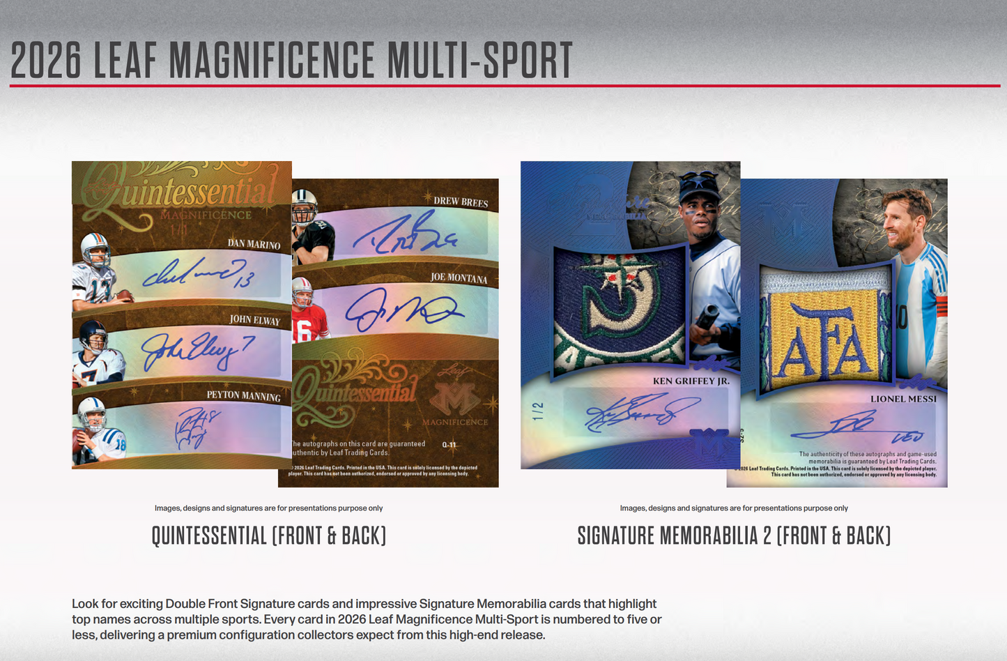2026 Leaf Magnificence Multi-Sport 10-Box Case Presale (4/17/2026)