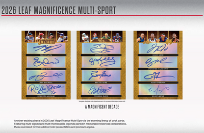 2026 Leaf Magnificence Multi-Sport 10-Box Case Presale (4/17/2026)