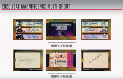 2026 Leaf Magnificence Multi-Sport 10-Box Case Presale (4/17/2026)