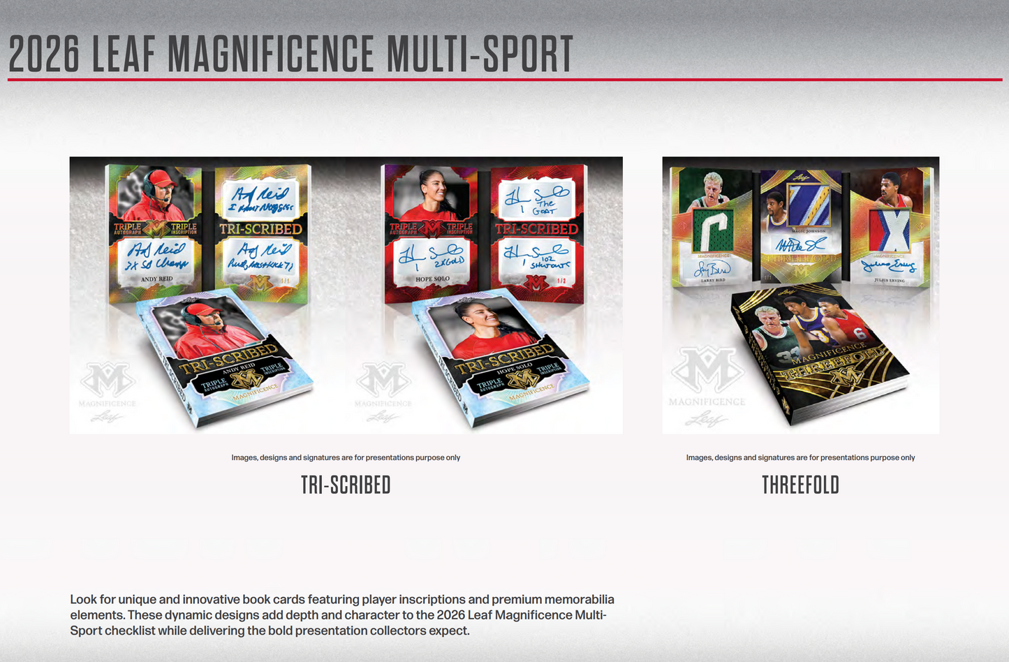 2026 Leaf Magnificence Multi-Sport 10-Box Case Presale (4/17/2026)