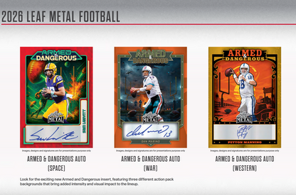 2026 Leaf Metal Football Jumbo Hobby Box Presale (Ships 3/13/2026)