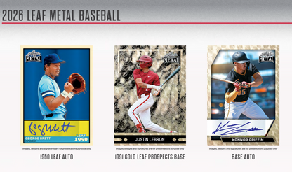 2026 Leaf Metal Baseball Hobby 10-Box Case Presale (Ships 4/24/2026)