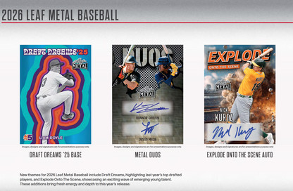 2026 Leaf Metal Baseball Hobby 10-Box Case Presale (Ships 4/24/2026)