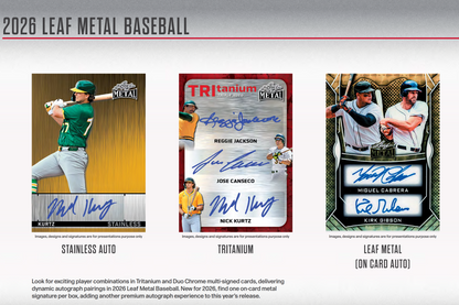 2026 Leaf Metal Baseball Hobby 10-Box Case Presale (Ships 4/24/2026)